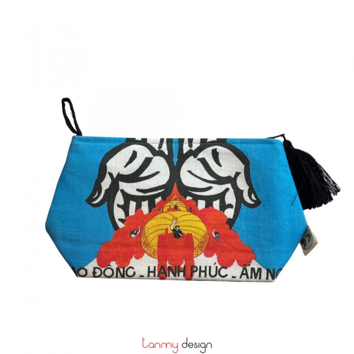 Travel pouch - Color propaganda posters about economic and social development S